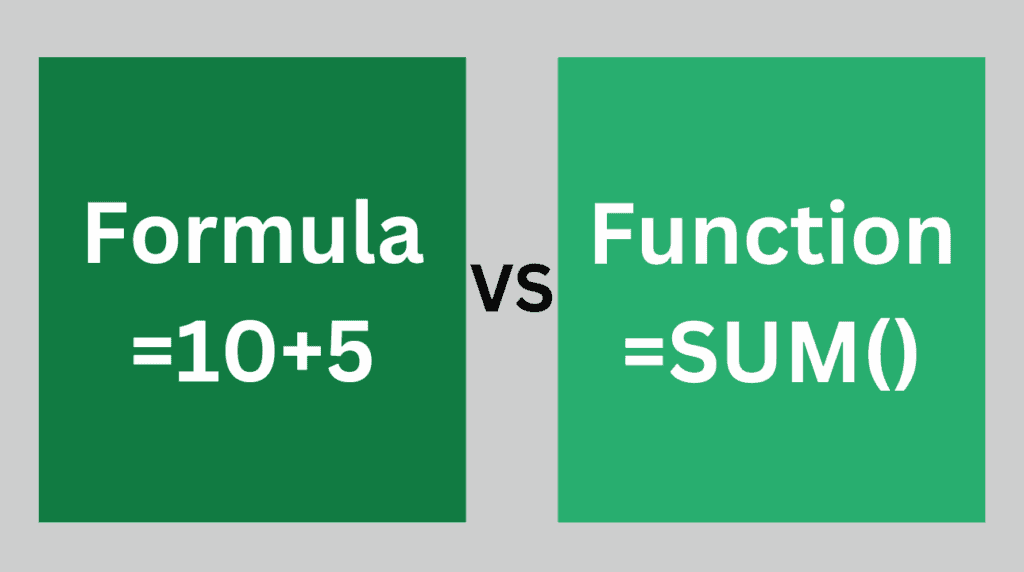 Formula vs Function