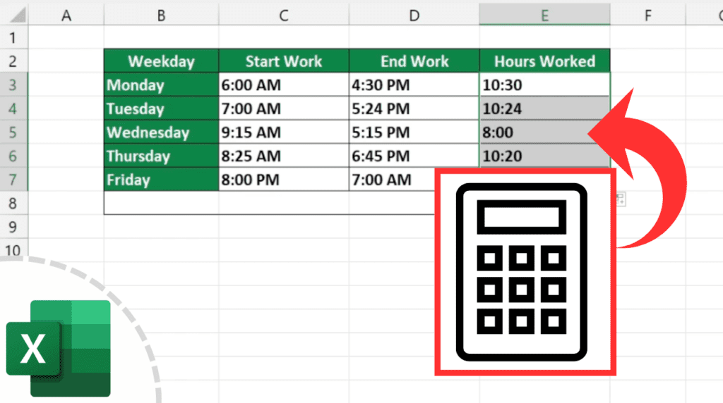 How to Calculate Hours Worked in Excel