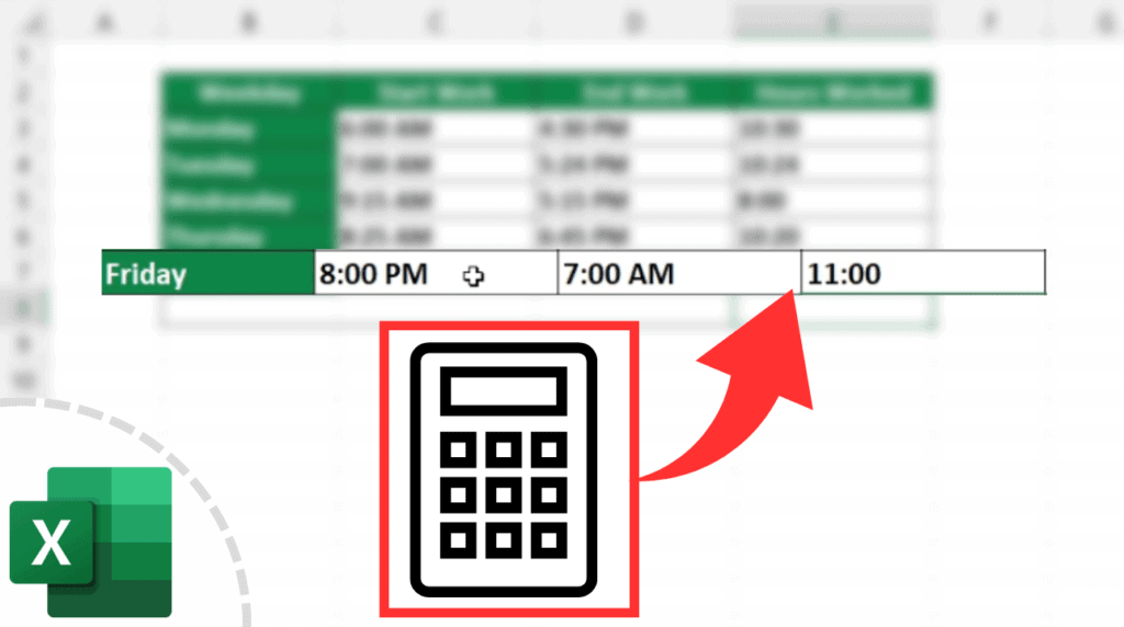 How to Calculate Hours Worked in Excel (Midnight Span)