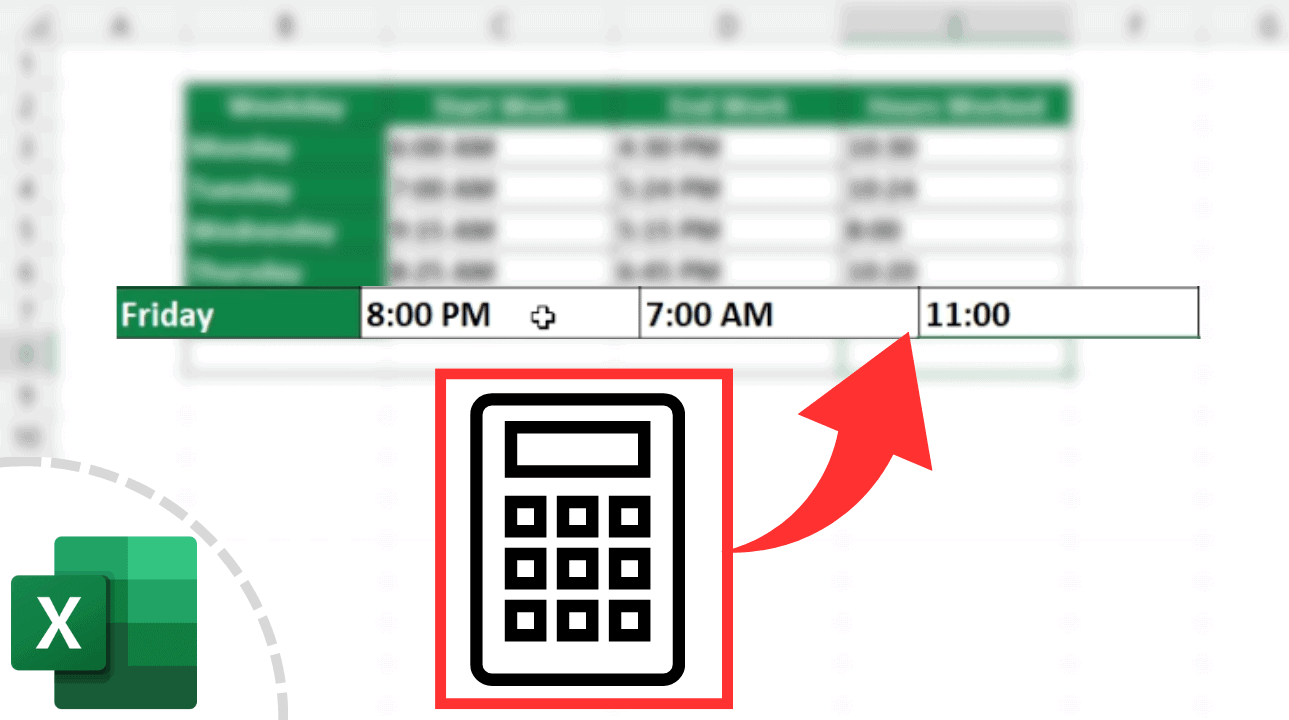 How To Calculate Hours Worked In Excel Midnight Span