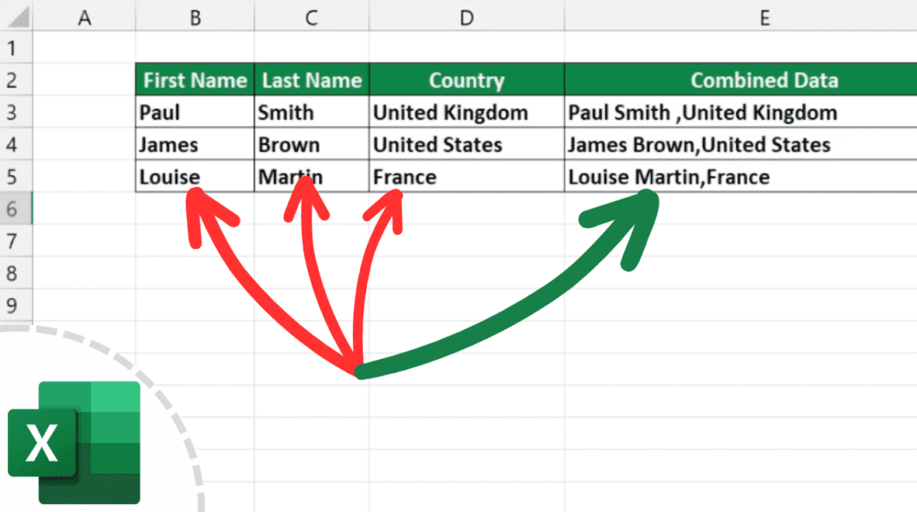 How to Combine Cells in Excel