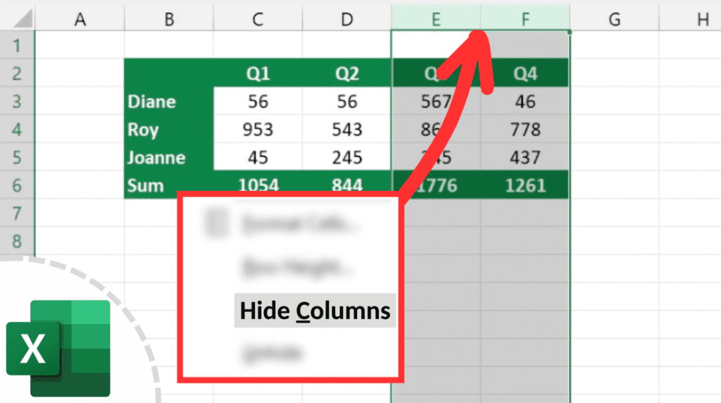 How to Hide Columns In Excel