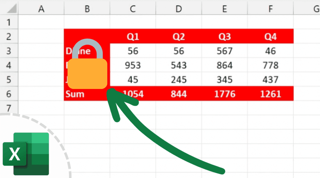 How to Lock Cells in Excel