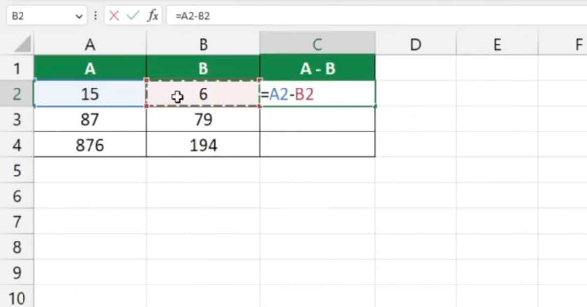 How To Subtract Numbers In Excel Beginners Guide 5742