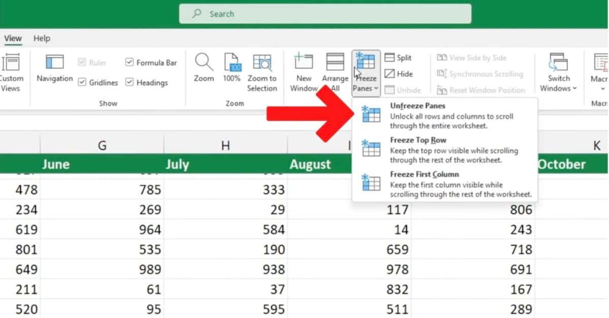 How To Freeze Rows In Excel Beginners Guide Sheet Leveller 4415