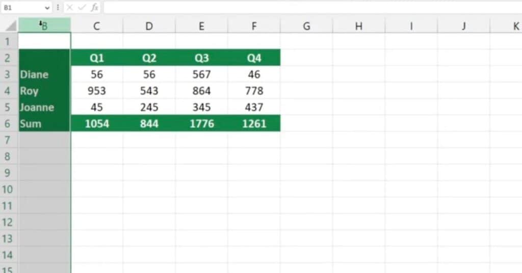 How to Unhide the First Columns in Excel 