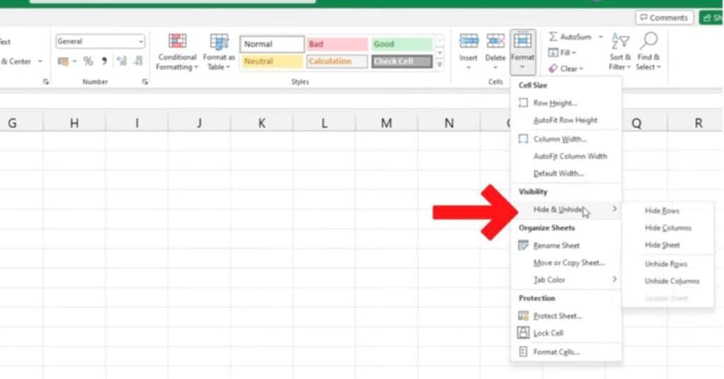 Second Way How to Columns Rows in Excel