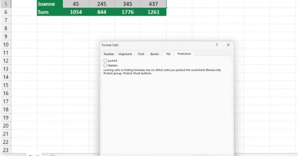 Select Unlocked Cells In Excel Worksheet