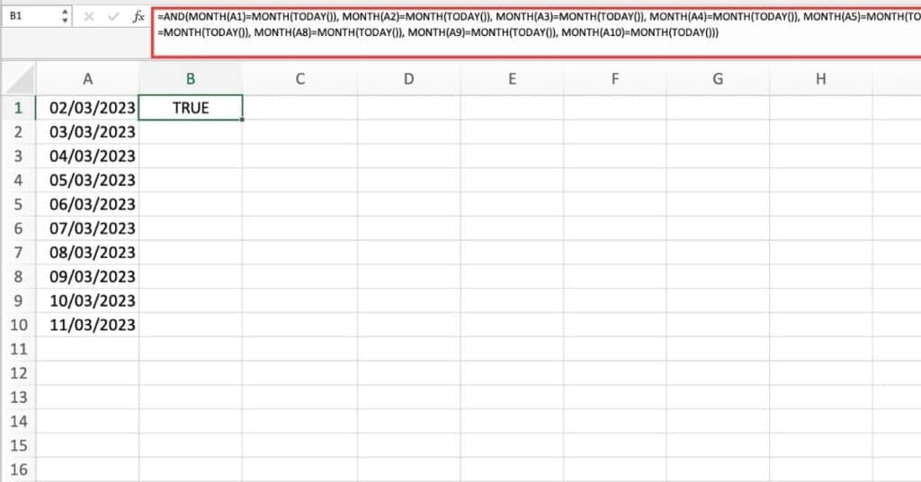 AND Function Example 4