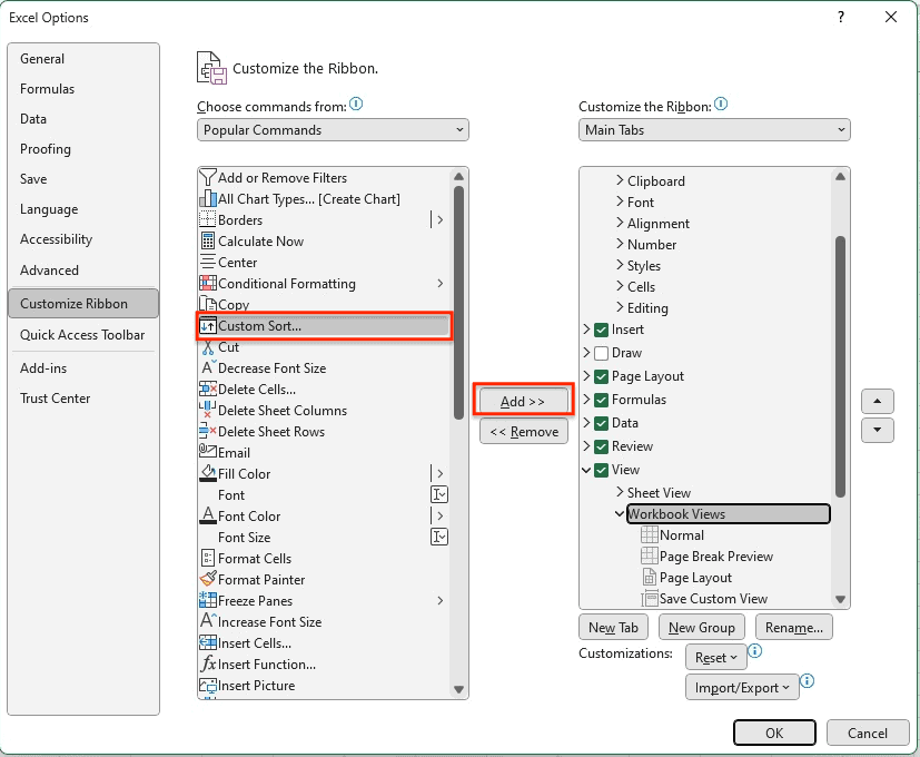 Adding a Command Button to the Ribbon