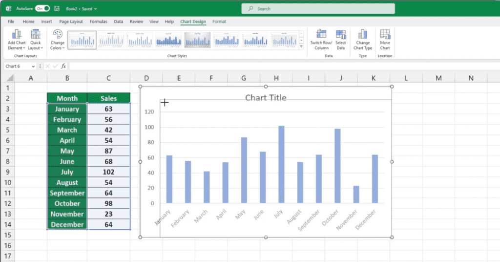 Adjust Bar Graph Size in Excel