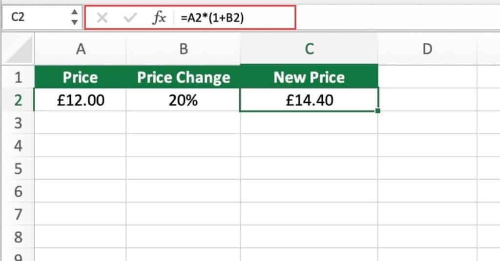 Calculate the Value After Percent Change