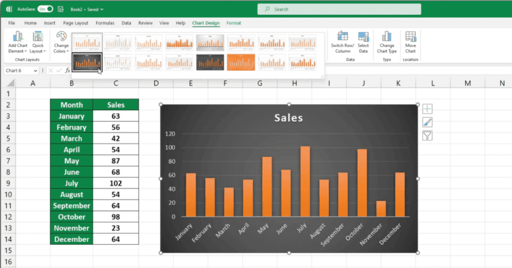 Change Bar Graph Style