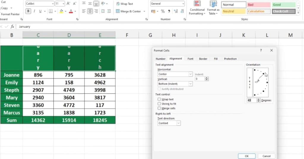 how-to-change-text-direction-in-excel-sheet-leveller