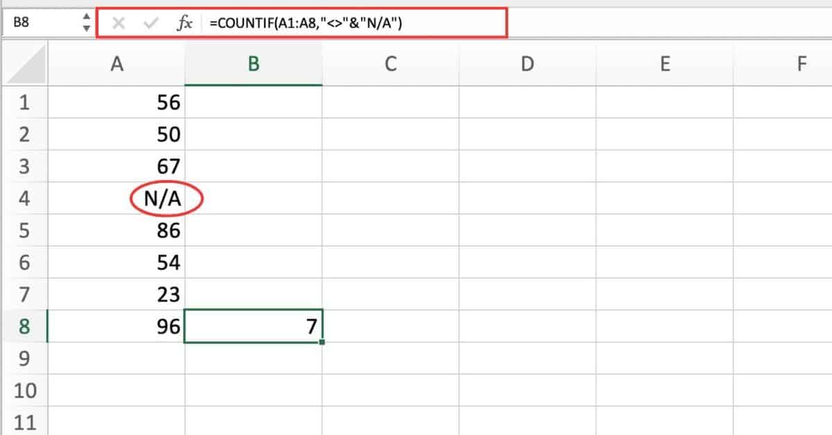 how-to-count-cells-not-equal-to-in-excel-countif-in-excel