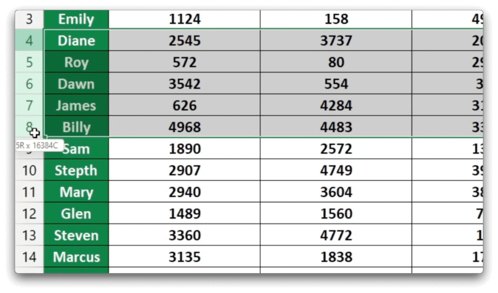 Counting Rows