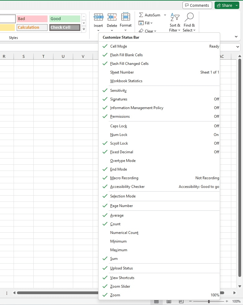 Status Bar In Excel Complete Guide Sheet Leveller 