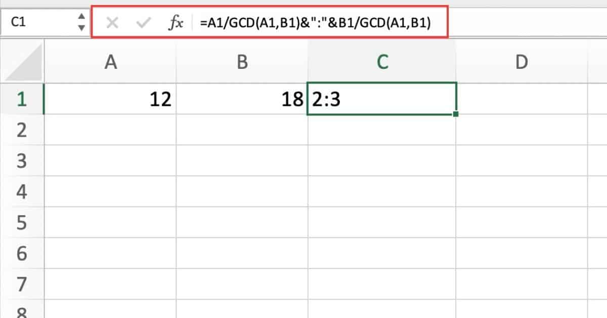 How to Quickly Calculate Ratio in Excel - Sheet Leveller