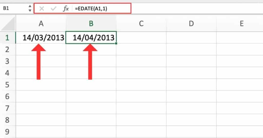 How to Add Month to a Date in Excel