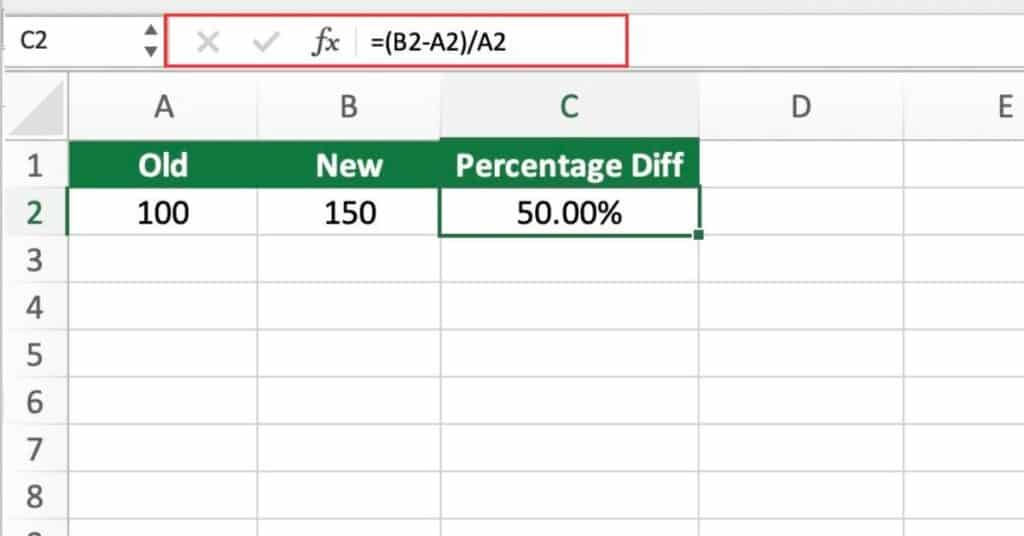How to Calculate Percentage Variance (Difference) in Excel