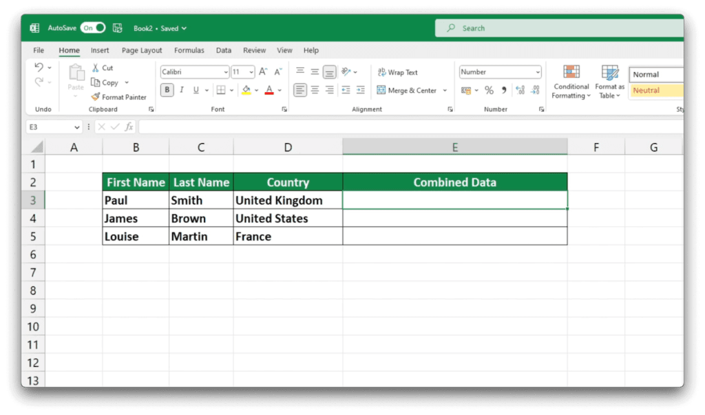 How to Combine Cells in Excel | Beginner's Guide - Sheet Leveller