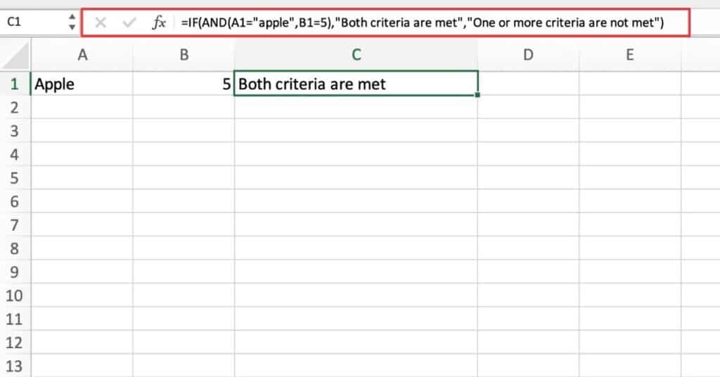 How to Combine IF and AND Functions in Excel