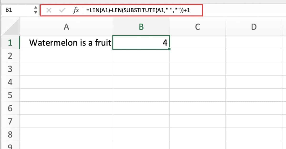 How To Count Words In Excel Sheet