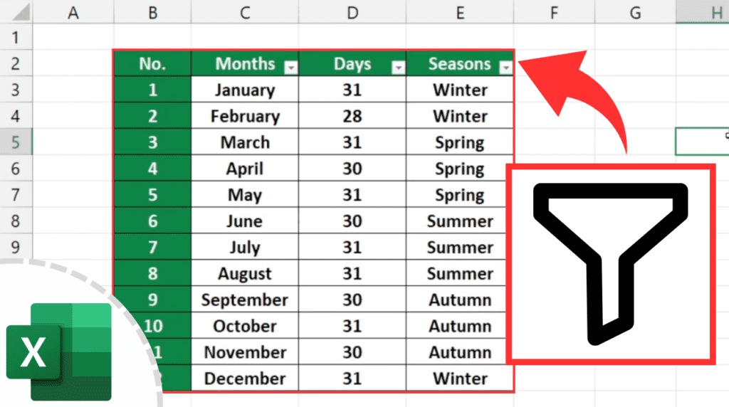 How to Create Filter in Excel