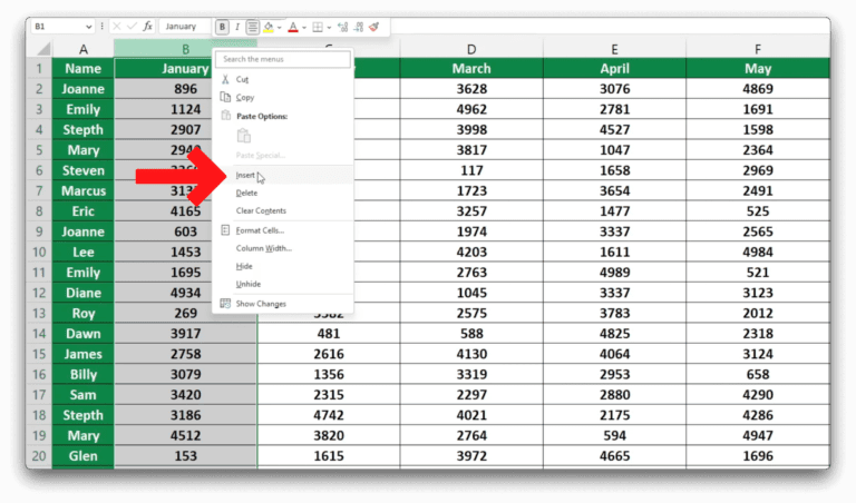 how-to-insert-column-in-excel-sheet-leveller