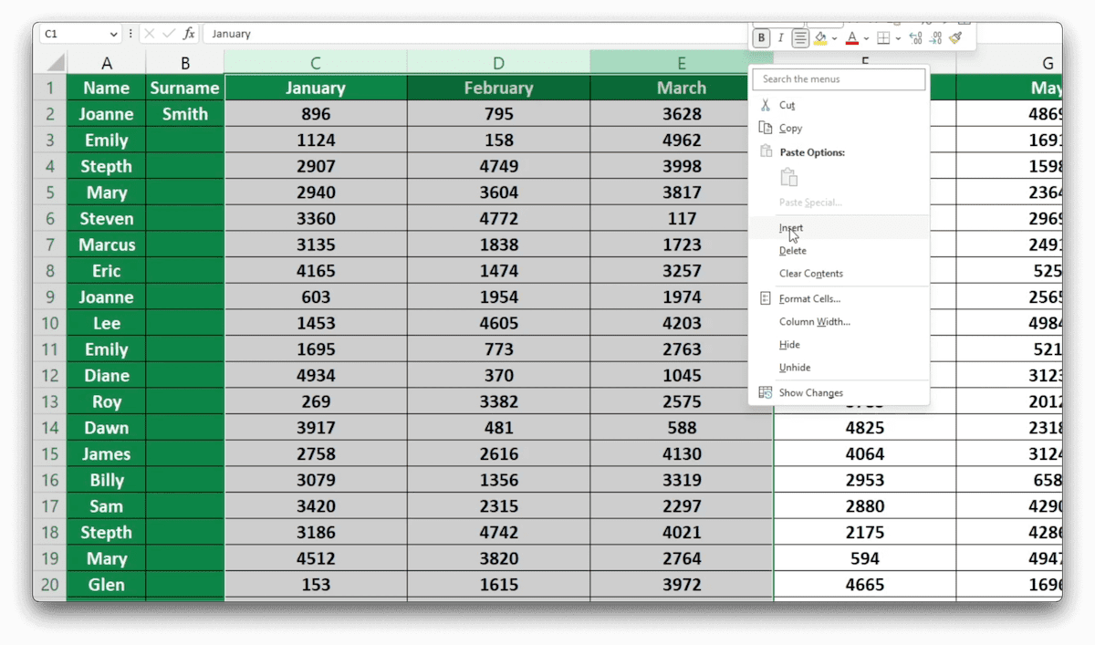 How To Insert Column In Excel Sheet Leveller 5027