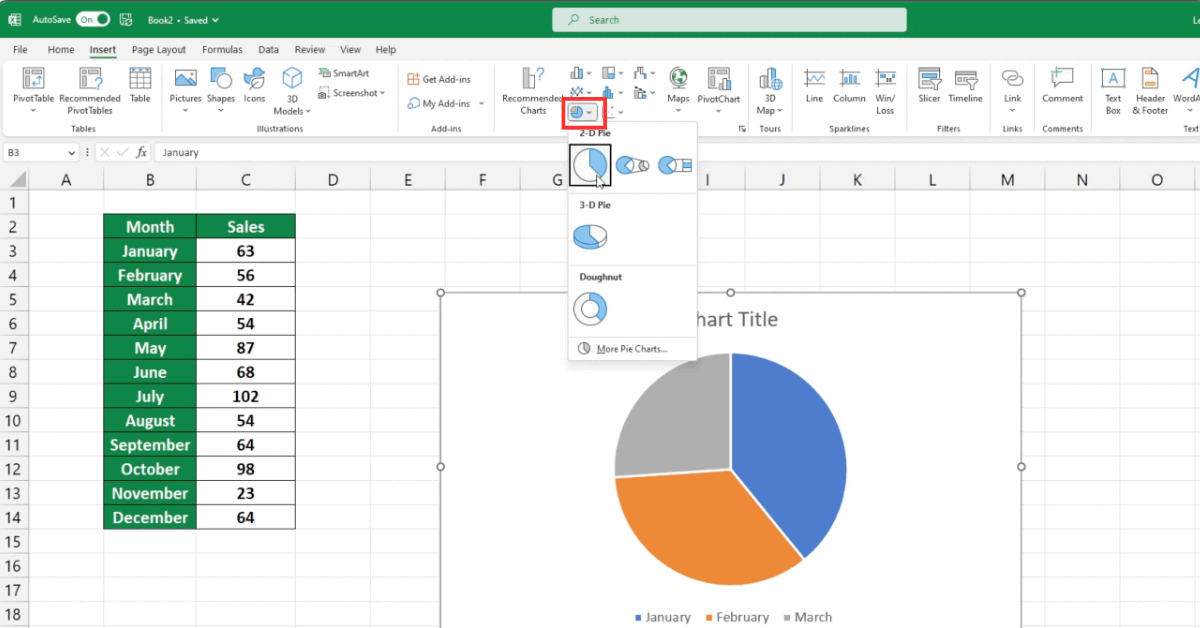 How to Make a Pie Chart in Excel - Sheet Leveller