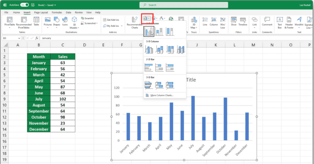 How to Make a Bar Graph in Excel - Sheet Leveller