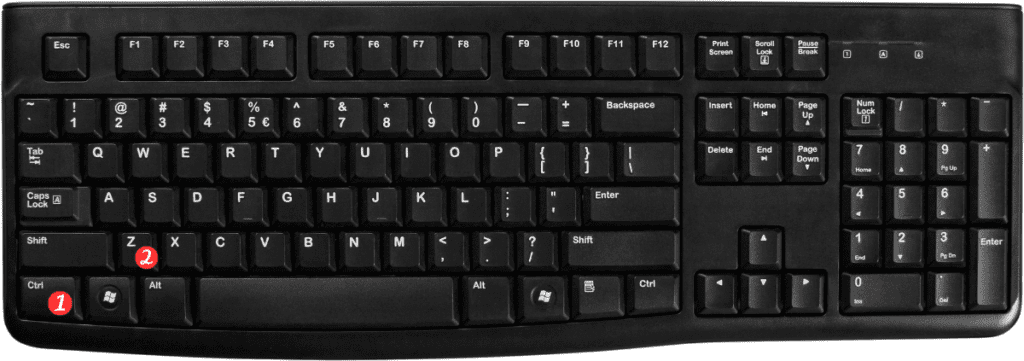 Keyboard Shortcut to Undo Last Action In Excel