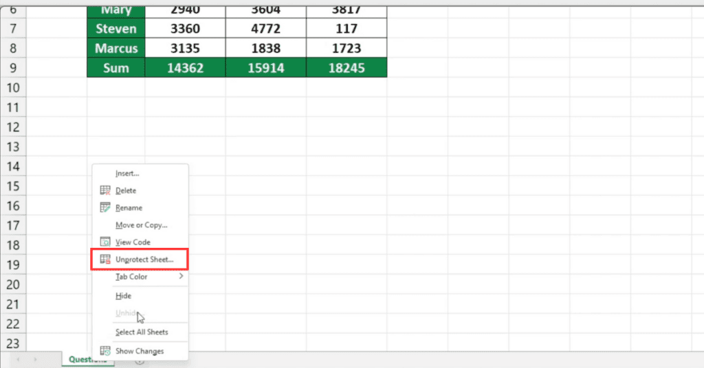 How To Unprotect Excel Sheet - Sheet Leveller