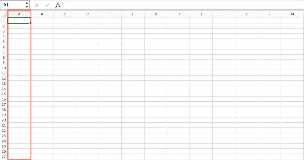 What Is a Column in Excel?