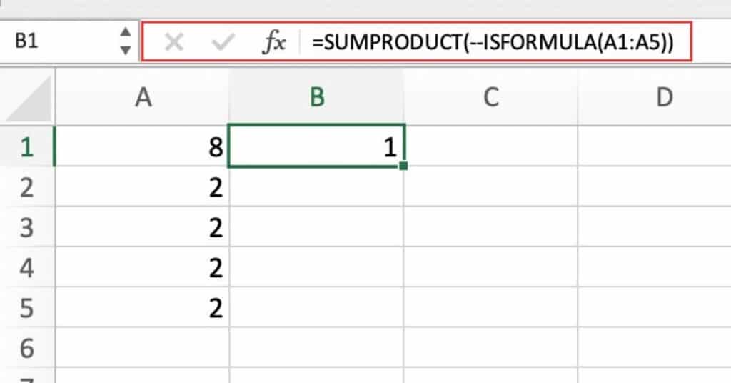 Checking if a range of cells contains a formula