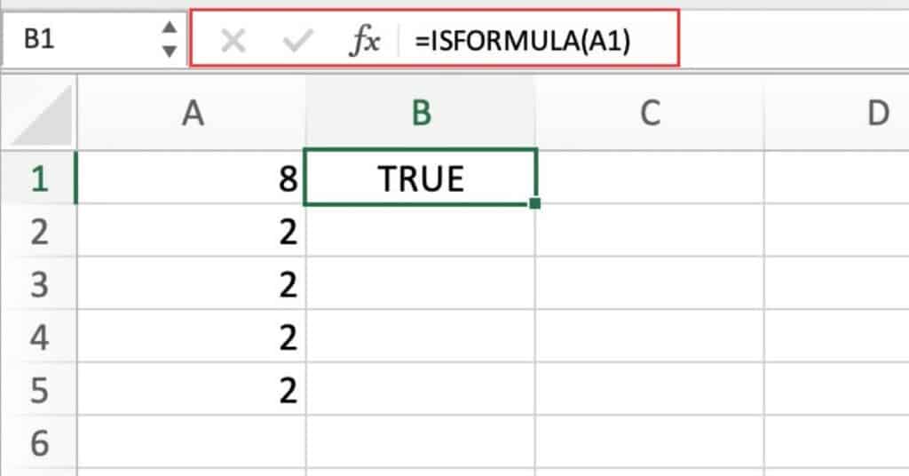 Excel ISFORMULA Function