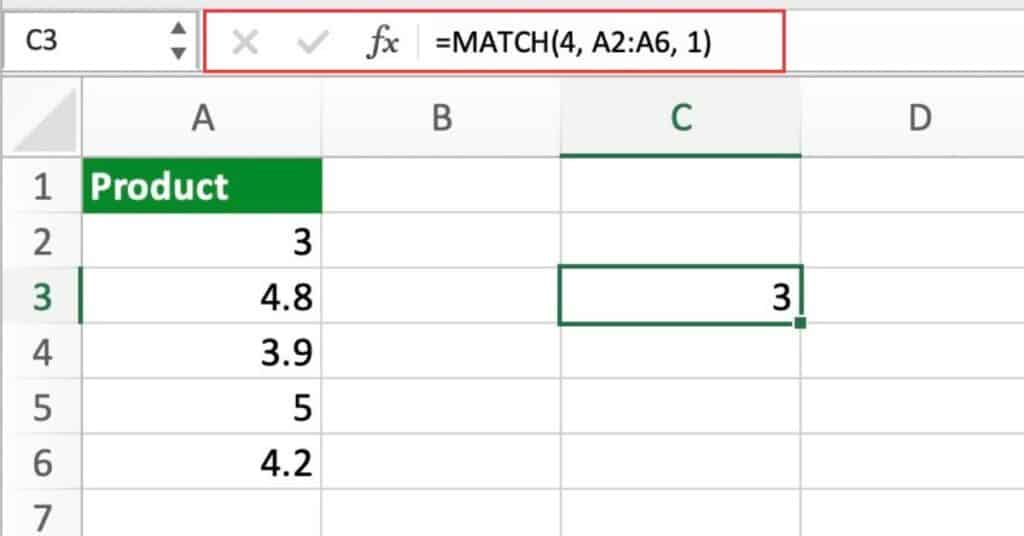 Finding the closest match in a range