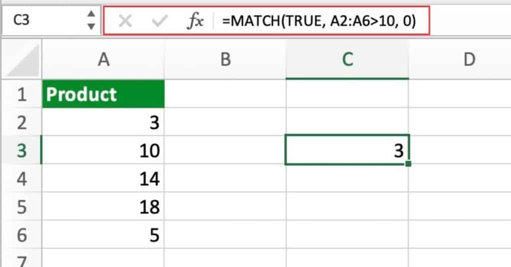 Finding the position of the first value that exceeds a threshold