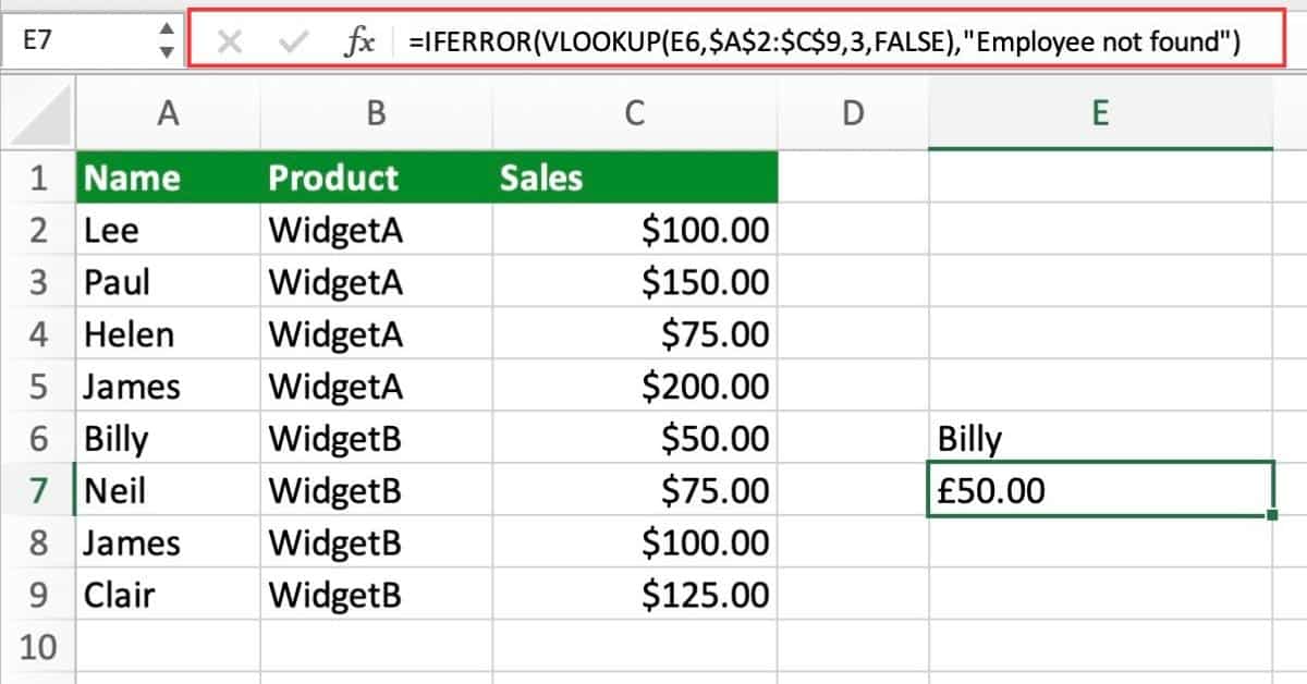 Excel VLOOKUP Function - Sheet Leveller