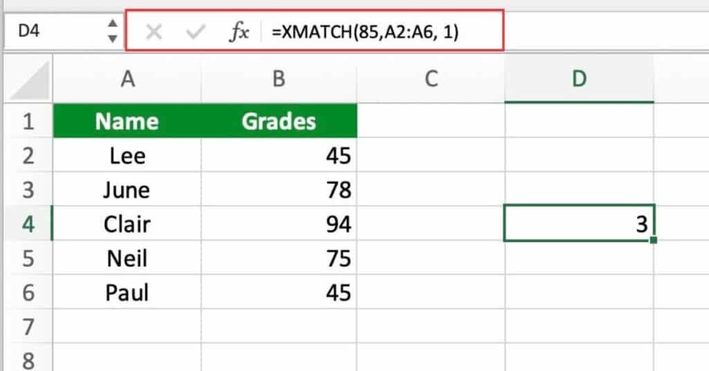 XMATCH Approximate Match