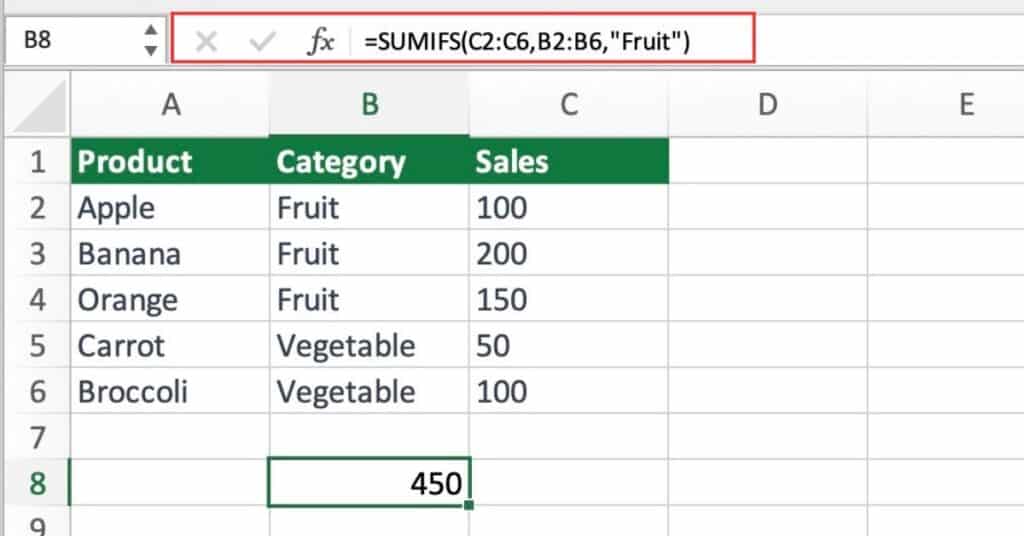 XMATCH with SUMIFS to perform conditional sums