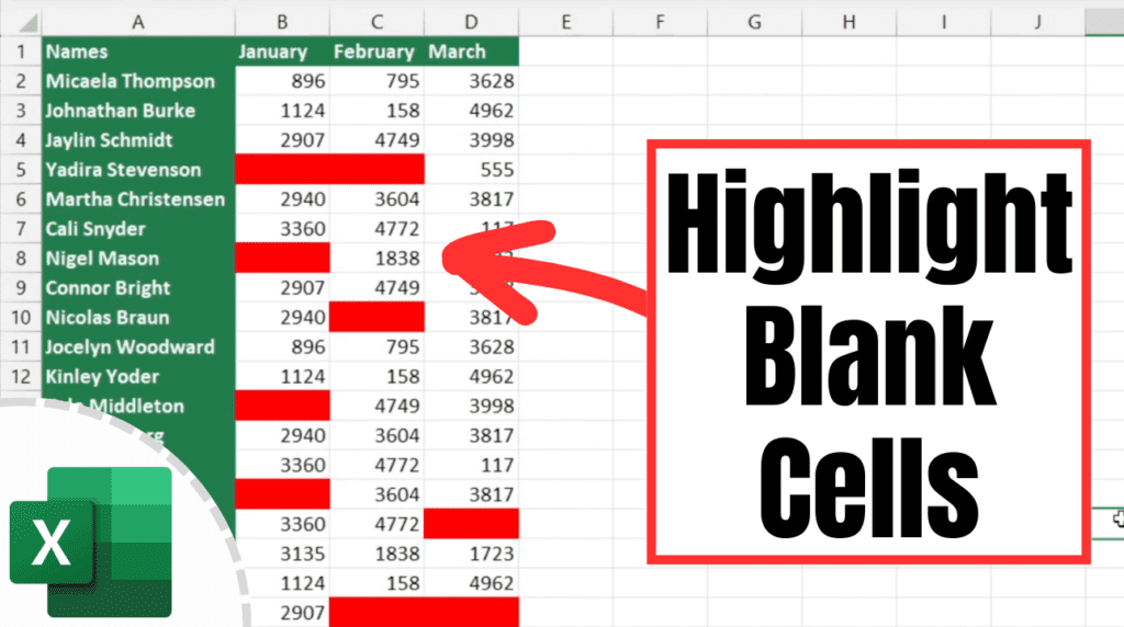 How to Highlight Blank Cells in Excel (Conditional Formatting)